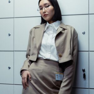 Blazer Cropped Champagne