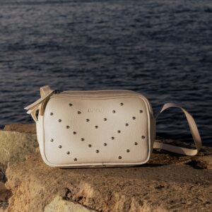 Bolsa Tiracolo Couro Champagne