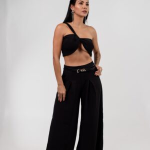 Calça Alfaiataria Pantalona Preta