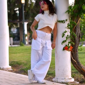 Calça Wide Leg Off-White