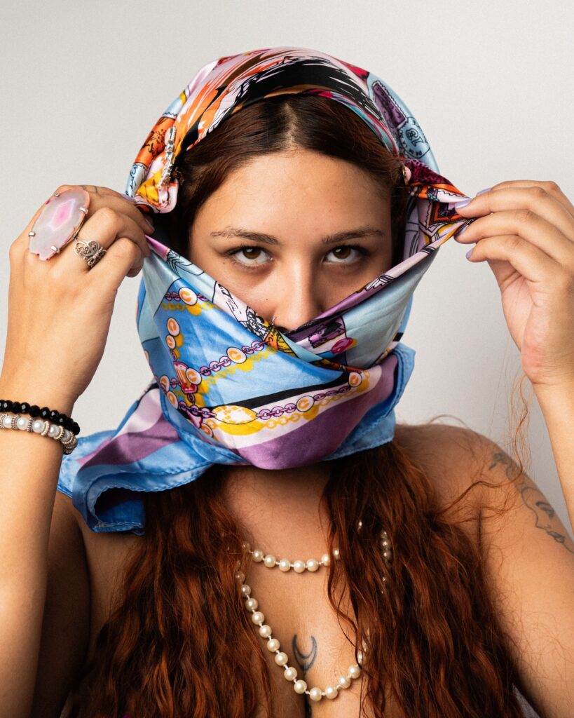 Lenço Seda Estampado